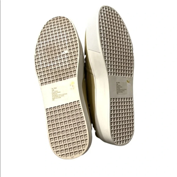 Design lab Celestial Platforms Rose Gold Star Loafers Slip on Low Sneaker Shoes - Picture 3 of 4